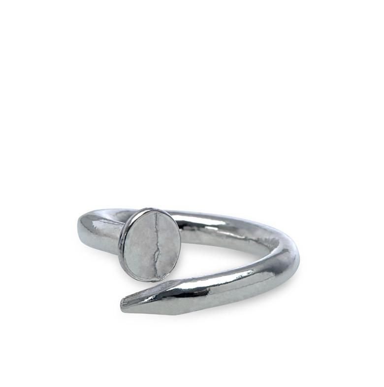I Love a Lassie Jewellery Hard-Wear Sterling Silver Nail Ring
