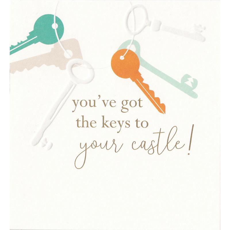 New Home Card - You've Got The Keys To Your Castle