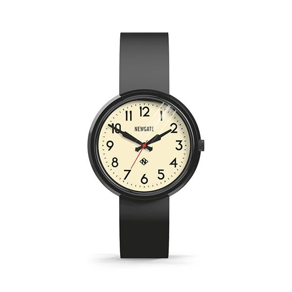 Electric Watch in Black with Black Strap