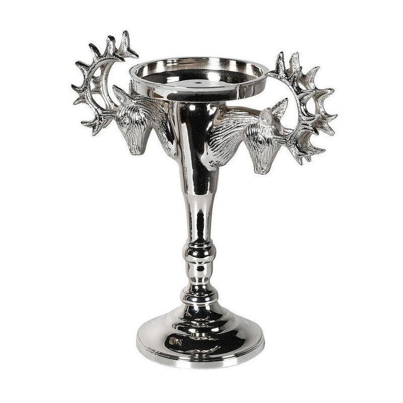 Nickel Stag Candle Holder Small STH019 main