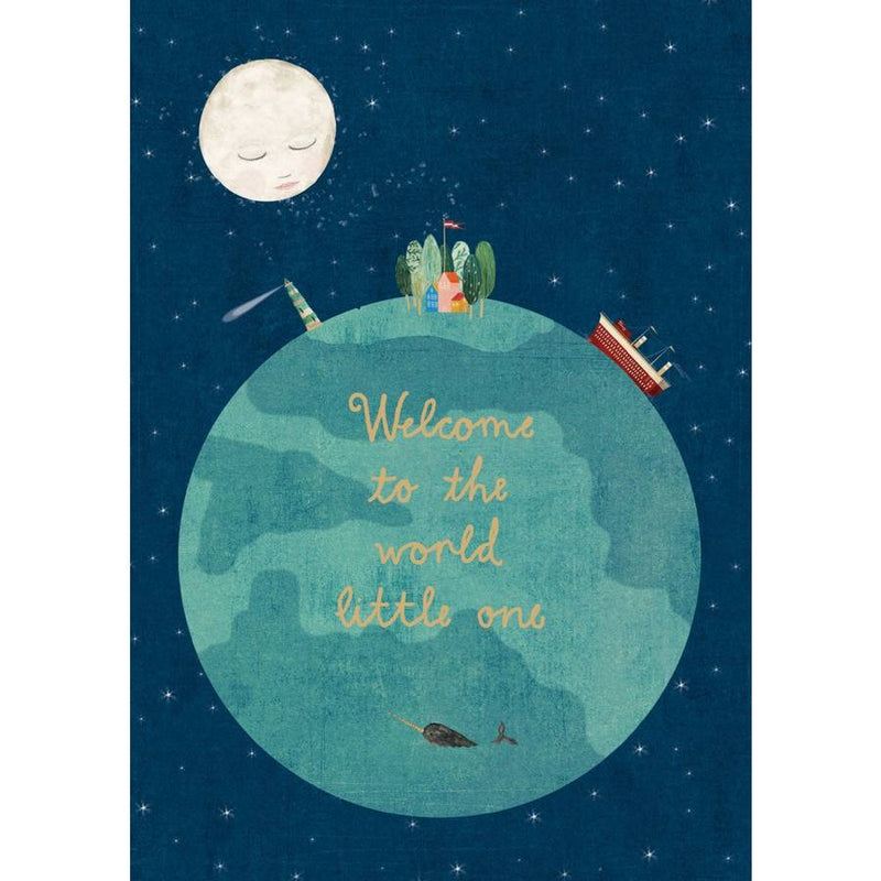 Night and Day Greeting Card - Welcome To The World GC2147