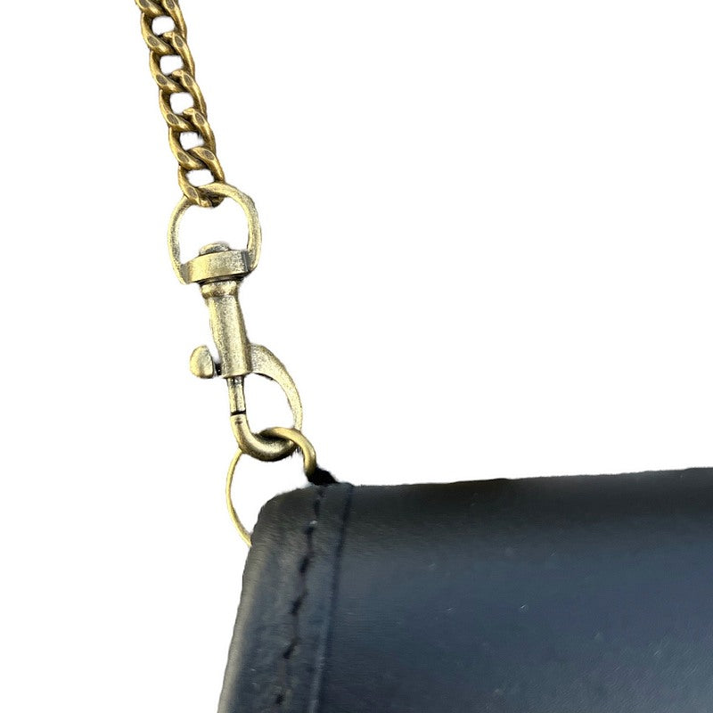 Nixey Sporran Handbag Thompson Tartan Black Leather chain
