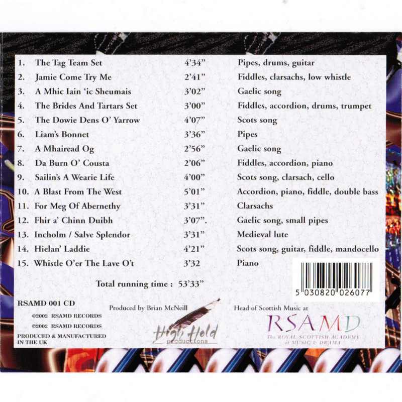 No 1 Scottish Traditional Music From The RSAMD inlay track list