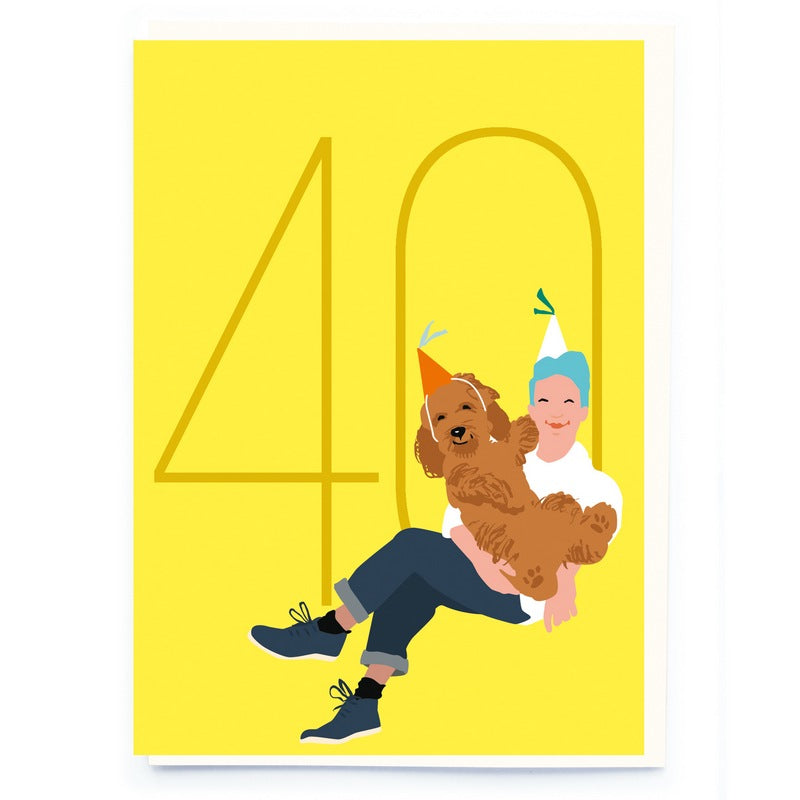 Noi Publishing Birthday Card Mens Age 40 CL005 front