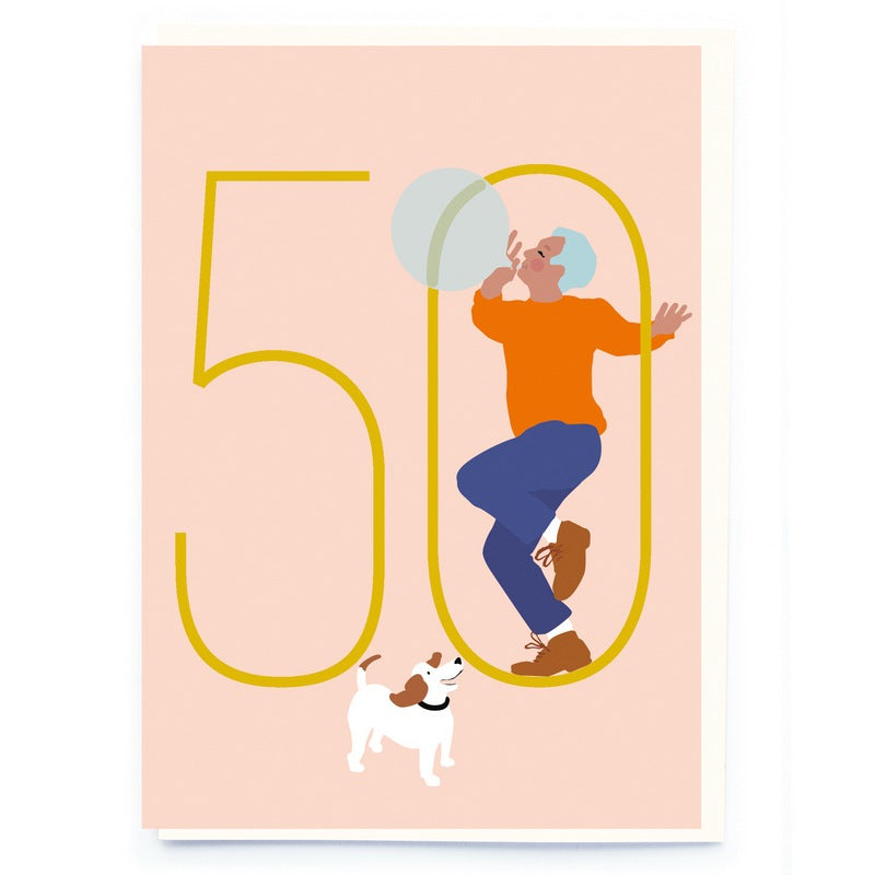 Noi Publishing Birthday Card Mens Age 50 CL006 front