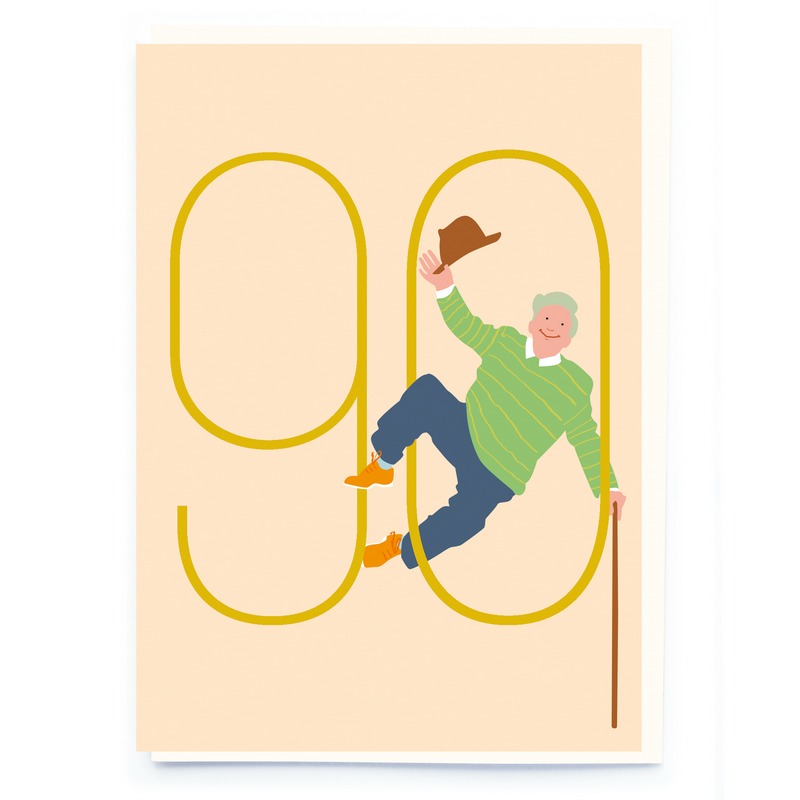 Noi Publishing Birthday Card Mens Age 90 CL010 front