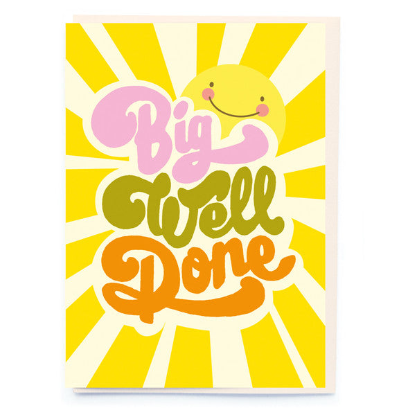 Noi Publishing Greetings Card Big Well Done BW018 front