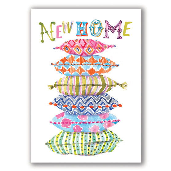 Noi Publishing Greetings Card New Home Cushions NR020 front