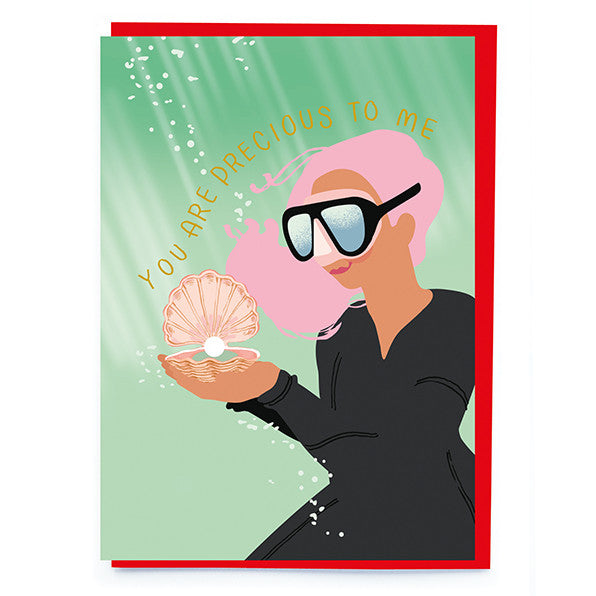 Noi Publishing Greetings Card Pearl Diver NL256 front