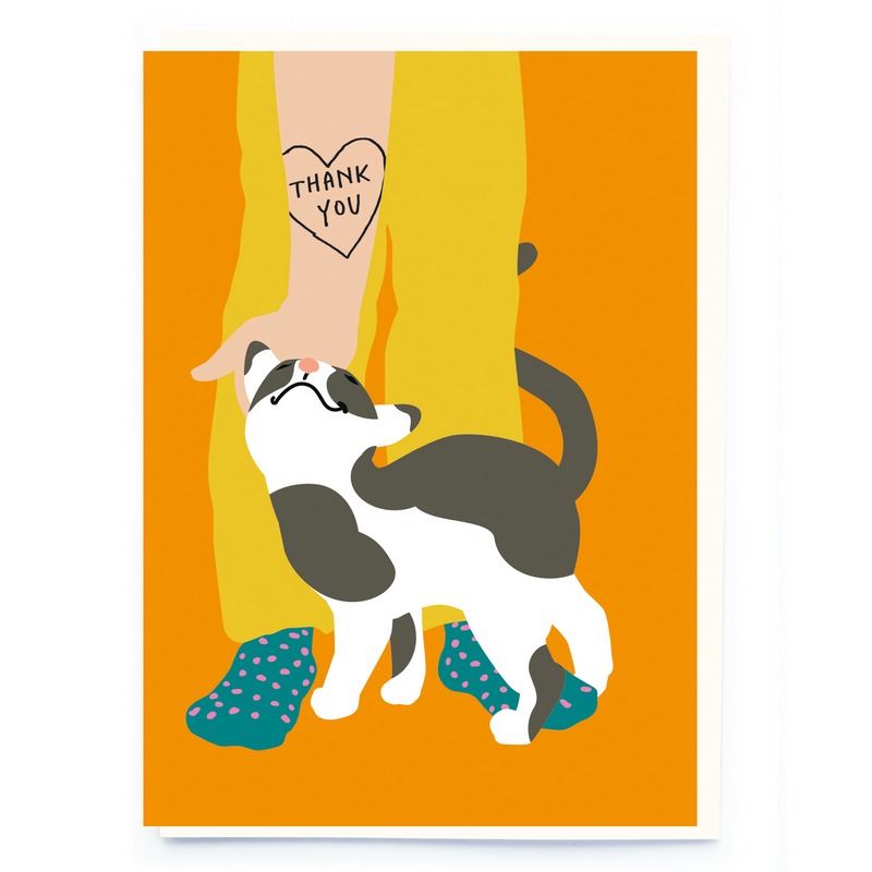 Noi Publishing Greetings Card Thank You Cat CK013 front