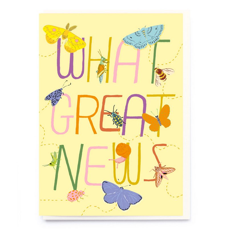 Noi Publishing Greetings Card What Great News CF015 front