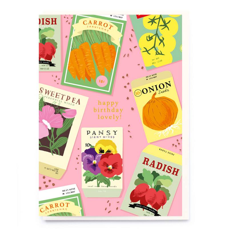 Noi Publishing Happy Birthday Card Seed Packets CF011 front