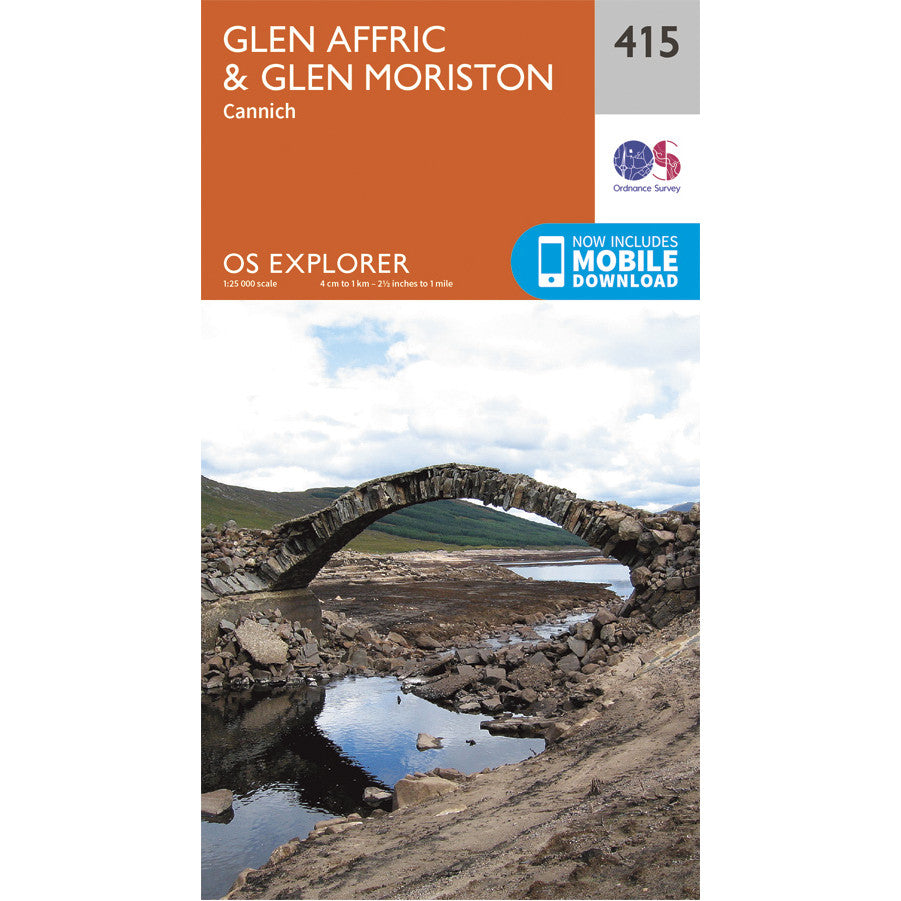 OS Explorer Map 415 - Glen Affric & Glen Moriston