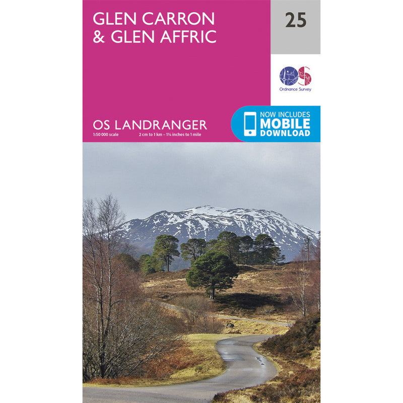 OS Landranger 25 - Glen Carron & Glen Affric