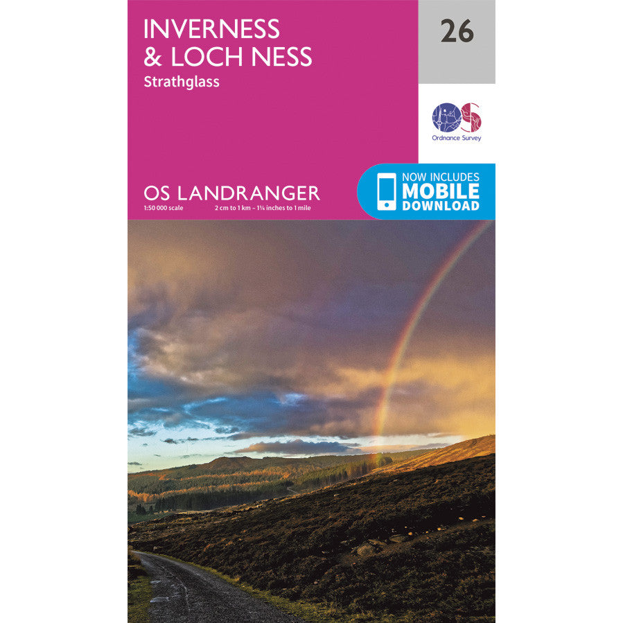 OS Landranger 26 - Inverness & Loch Ness