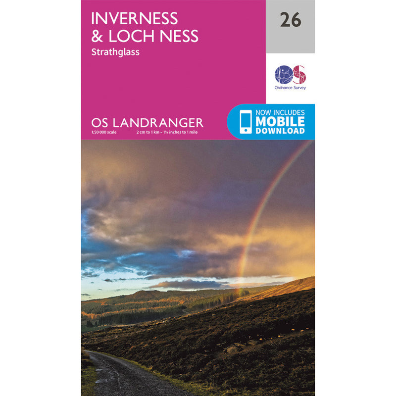 OS Landranger 26 - Inverness & Loch Ness