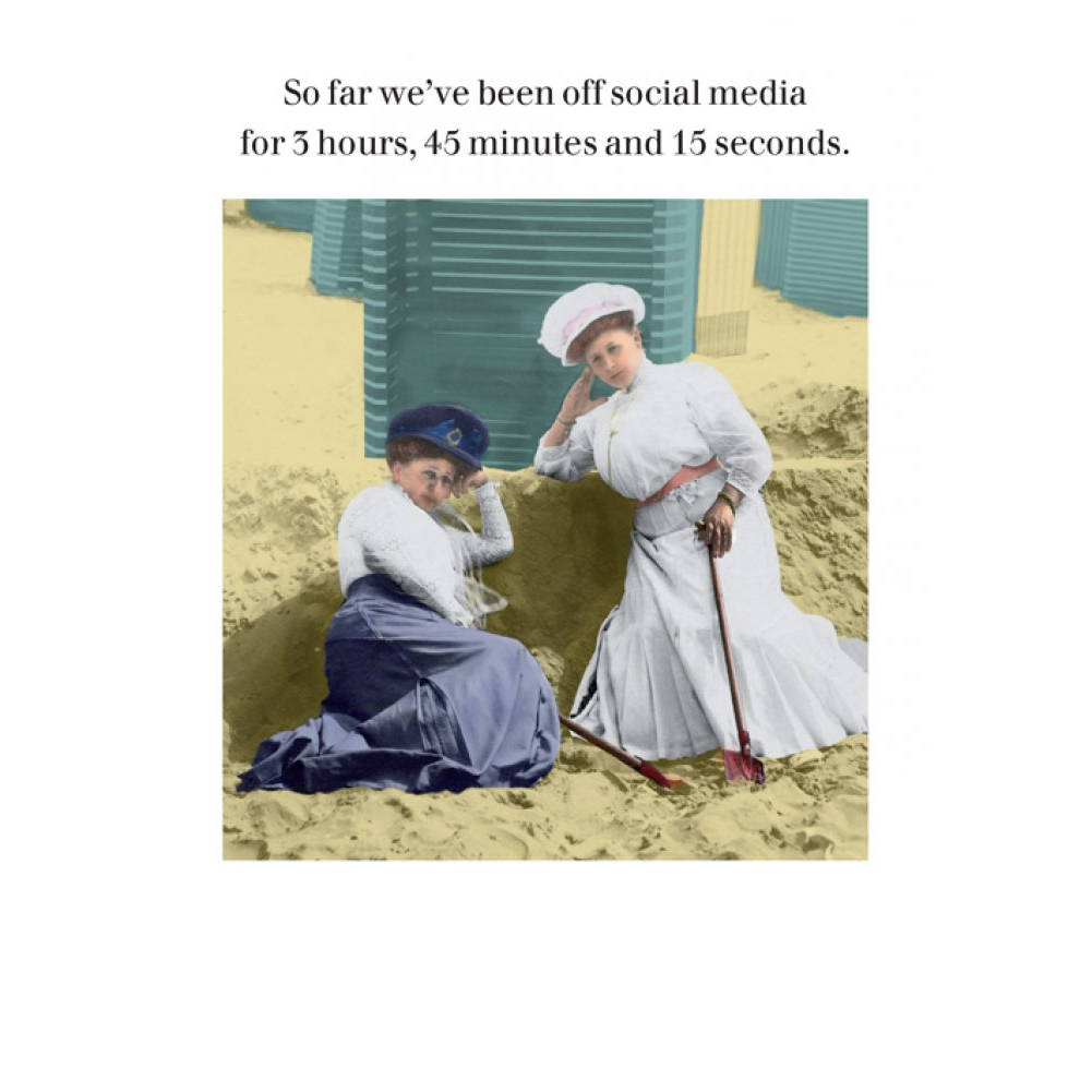 Off Social Media Greeting Card