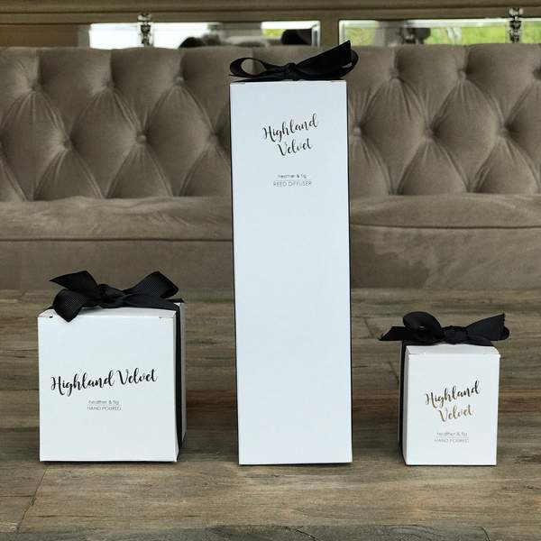 Old School Beauly Hand Poured Candles and reed diffuser - Highland Velvet
