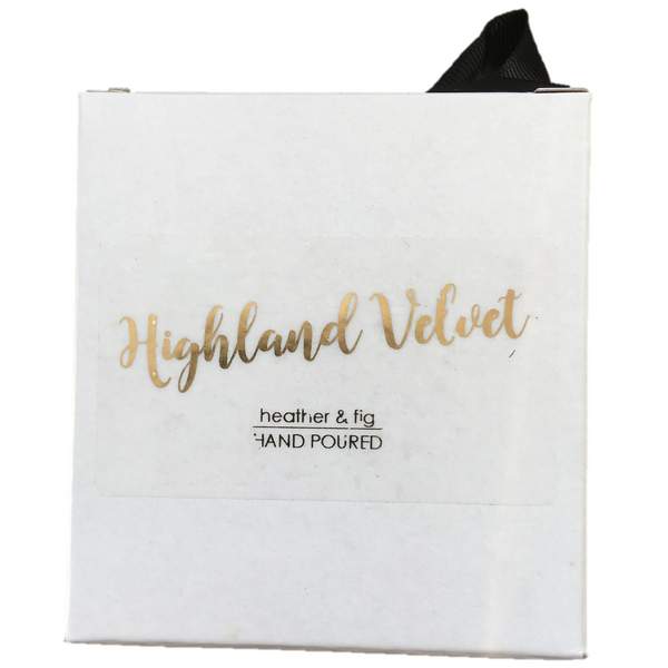 Old School Beauly Hand Poured Candle - Highland Velvet 20cl gift boxed