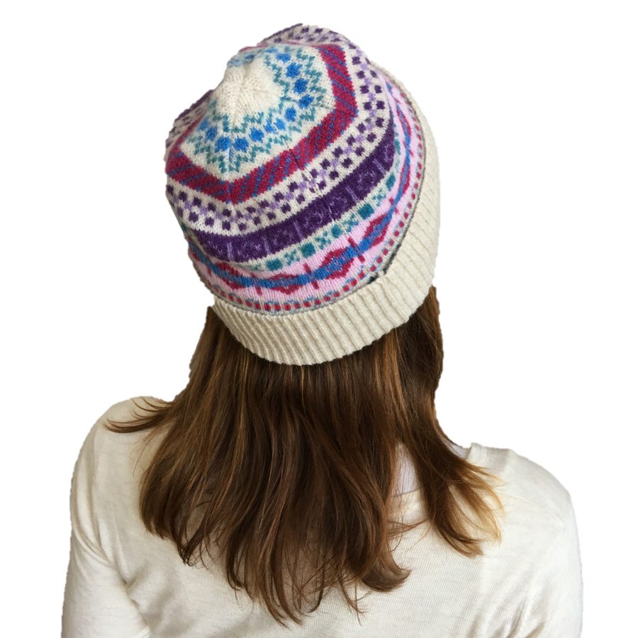 Old School Beauly Knitwear - Beauly Hat on Model back