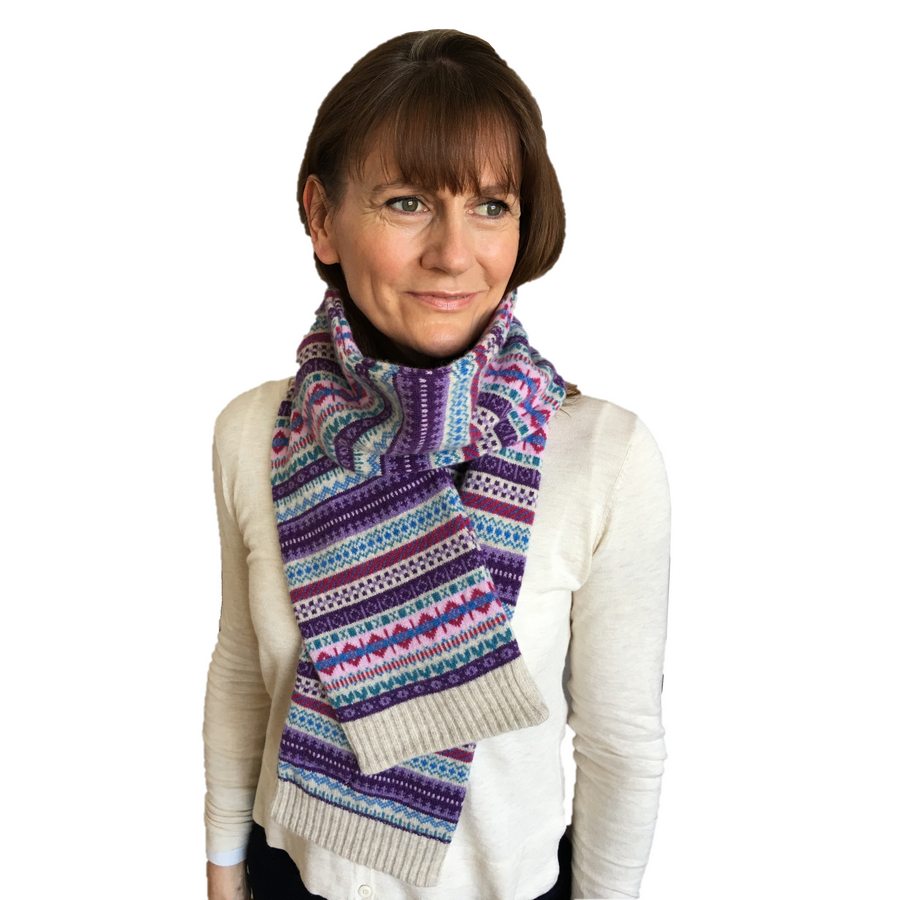 Old School Beauly Knitwear - Beauly Scarf on Model