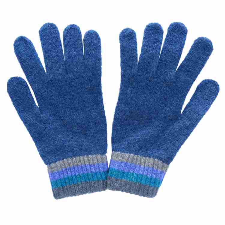 Old School Beauly Knitwear - Inverness Blue Skies Gloves pair