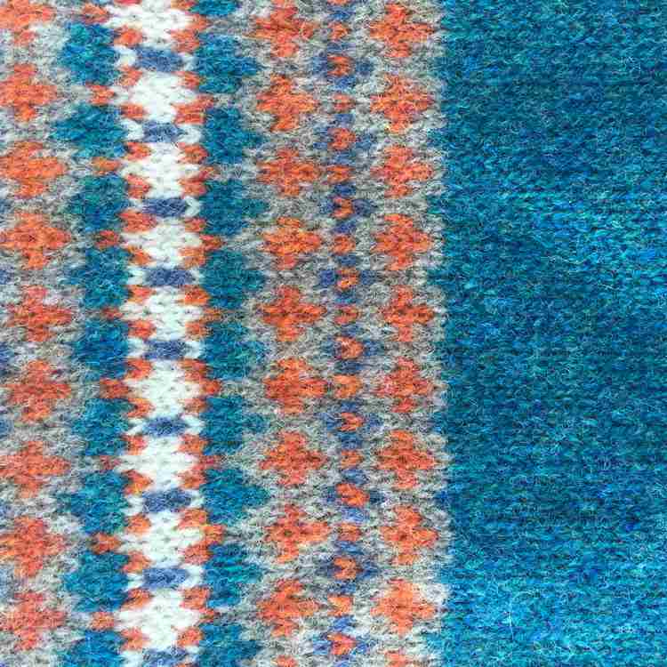 Old School Beauly Knitwear - Wee Nessie Scarf pattern detail