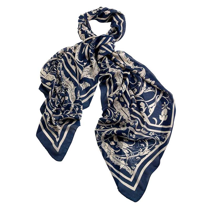 One Hunderd Stars Jaipur Blue Scarf SCAJAIBLU main