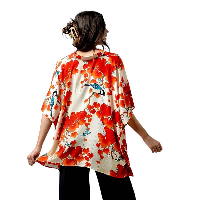 One Hundred Stars Acer Red Tunic Top TPTACRRUS on model back