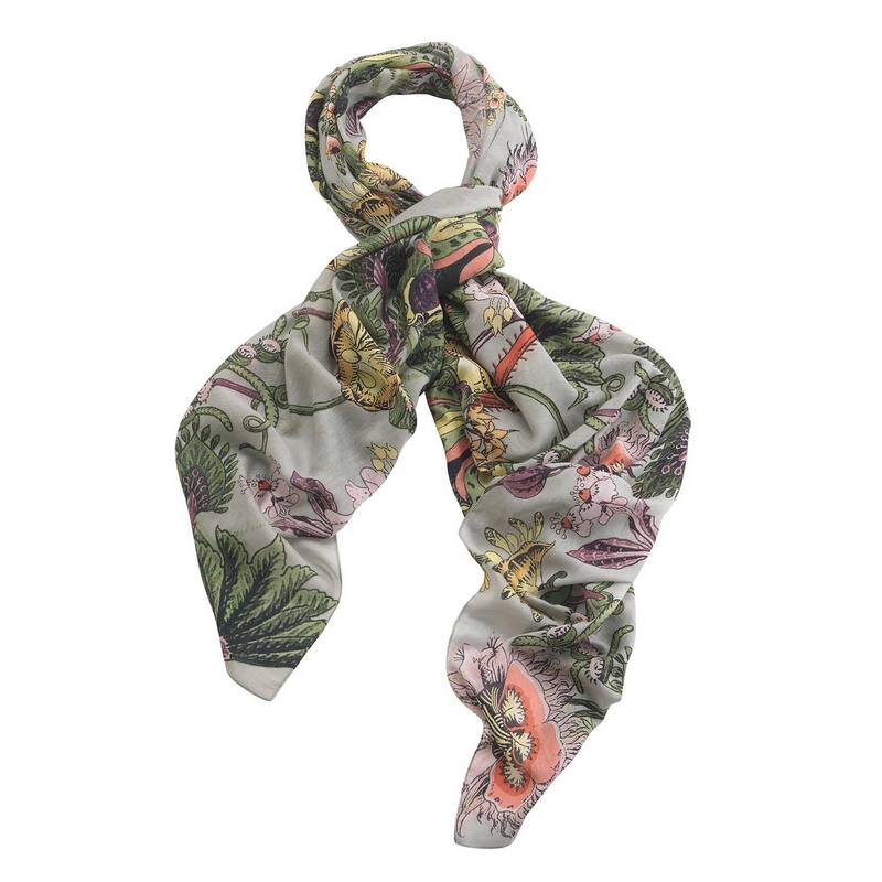 One Hundred Stars Eccentric Blooms Putty Scarf SCAECCPUT main