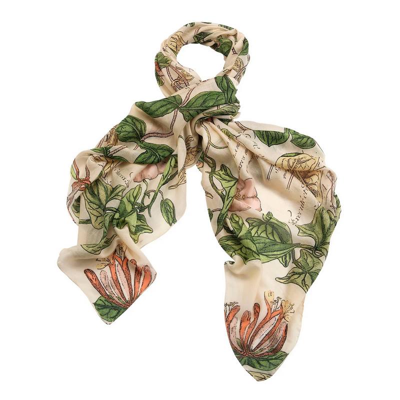 One Hundred Stars Honeysuckle Scarf Natural SCAHONNAT main
