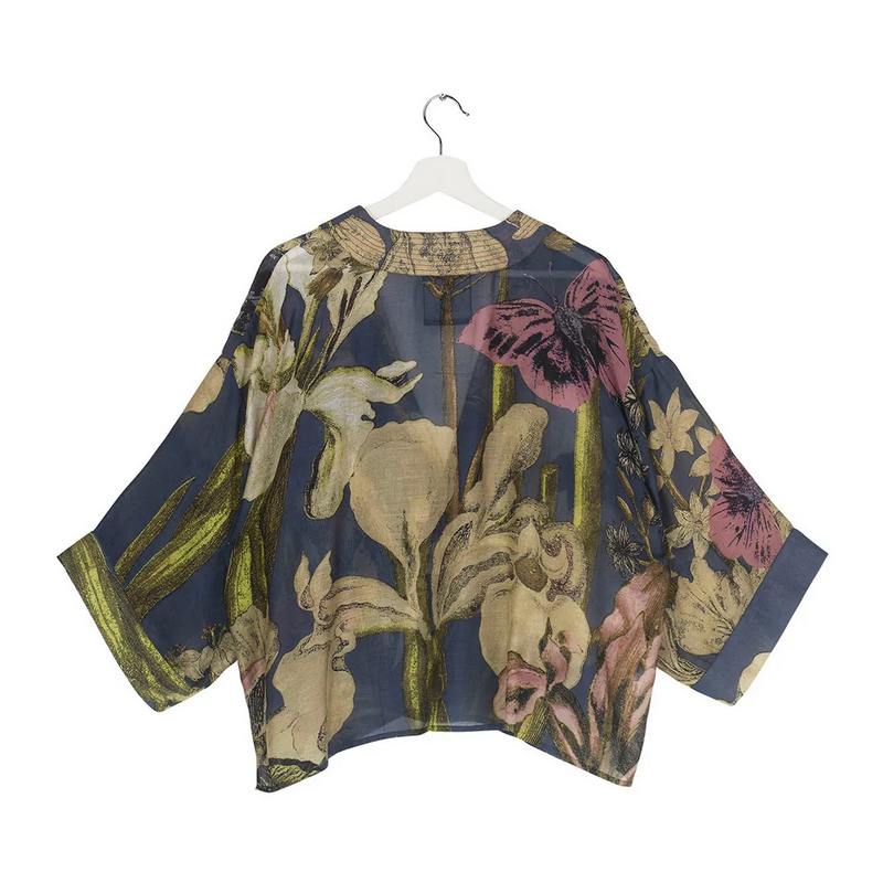One Hundred Stars RBG Kew Kimono Iris Blue back