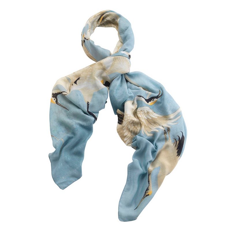One Hundred Stars Stork Scarf Sky Blue SCASTOSKY looped