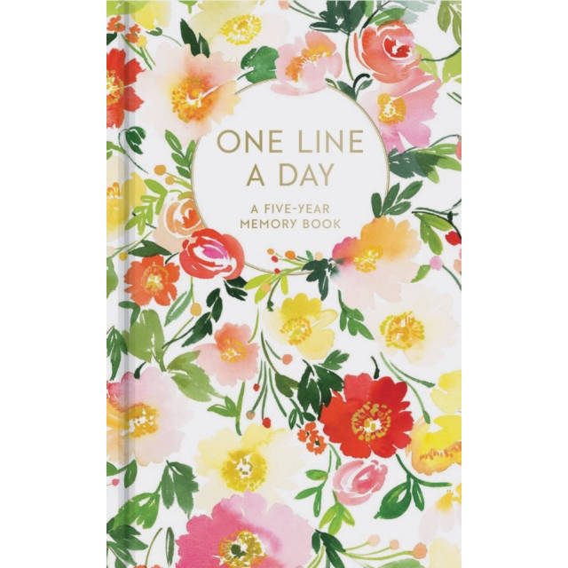 One Line A Day Five Year Memory Book Floral