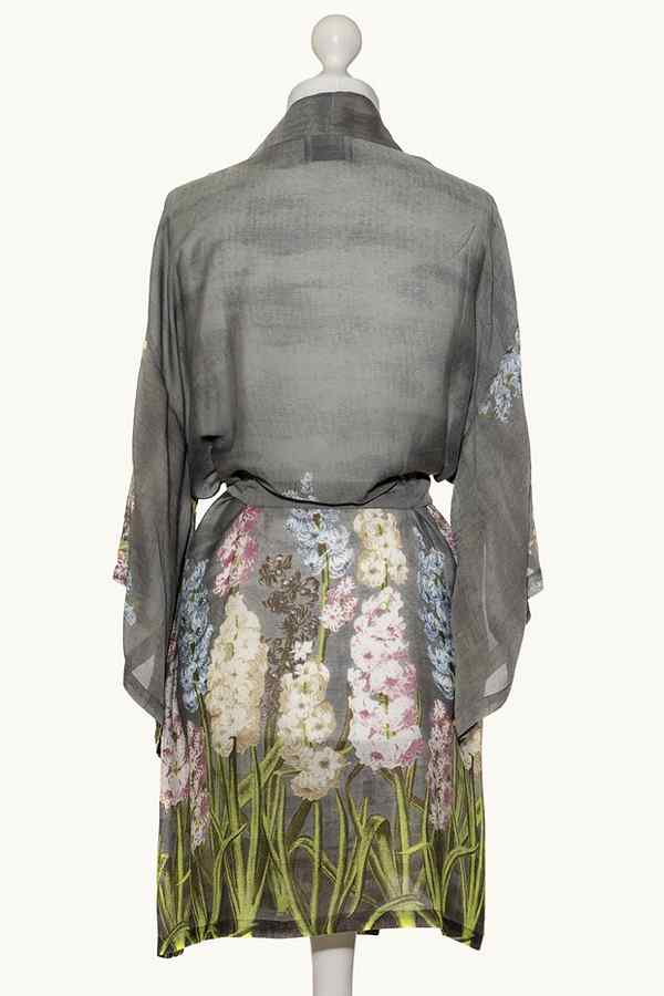 One Hundred Stars Hyacinth Boho Kimono on mannequin back
