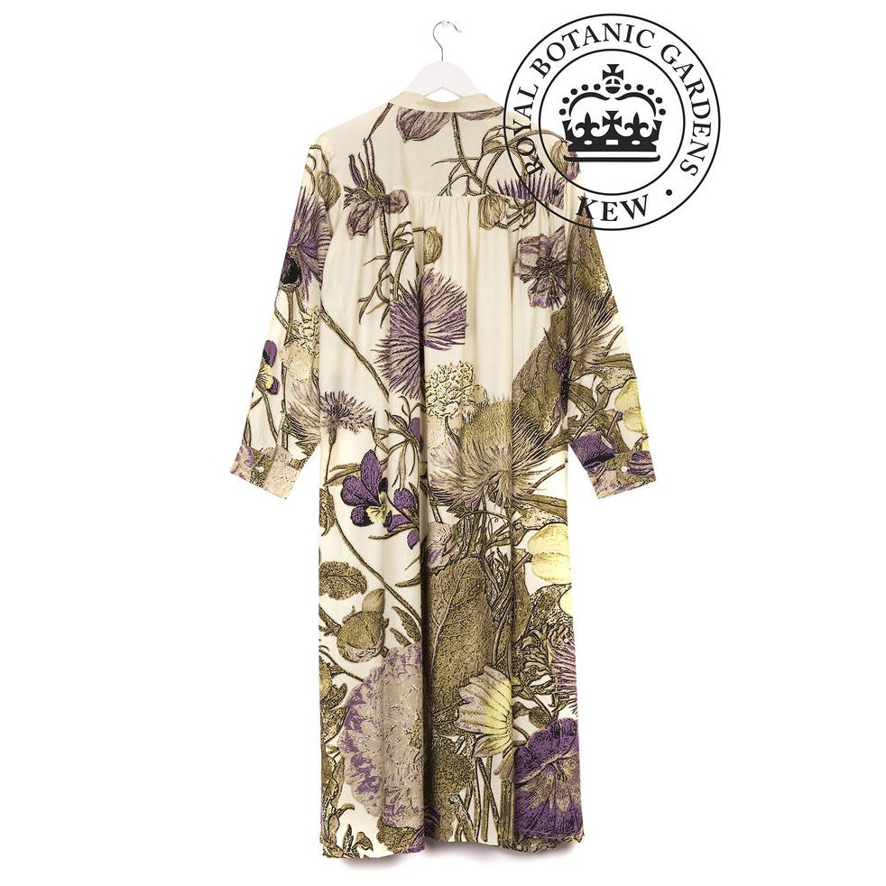 One Hundred Stars Kew Duster Coat Thistle Purple back
