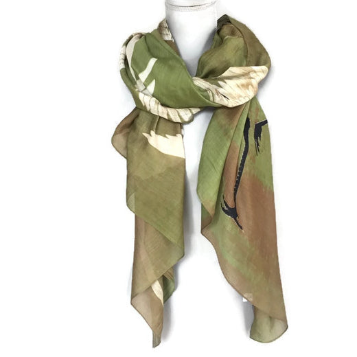 One Hundred Stars Stork Scarf tied