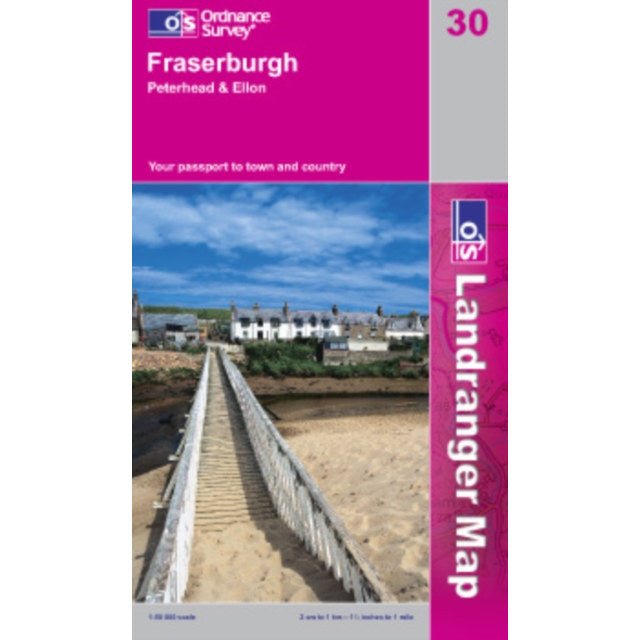 Ordnance Survey Landranger 030 Fraserburgh Peterhead and Ellon