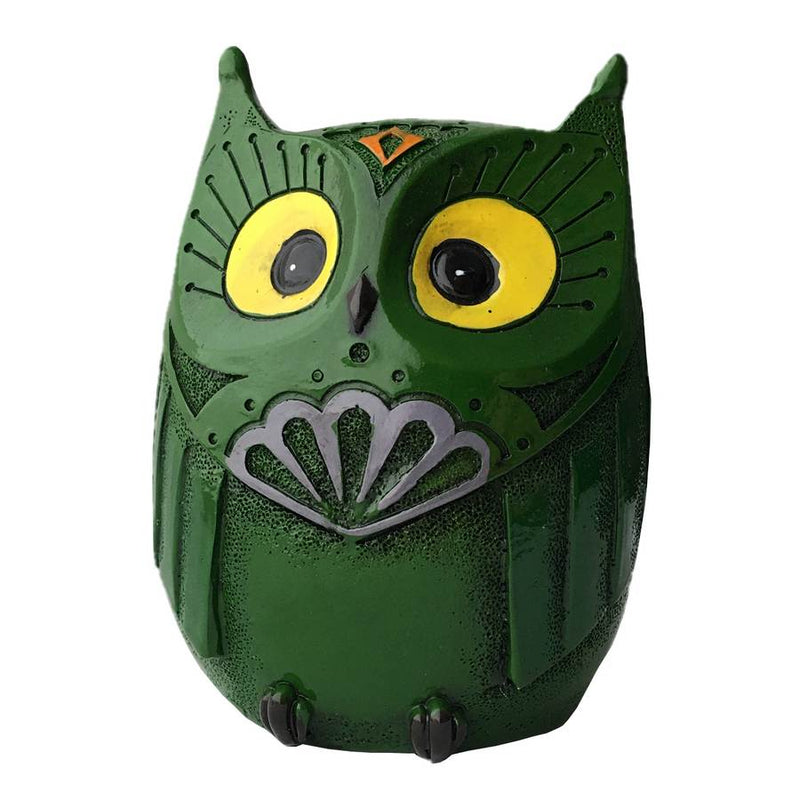 Owl Money Bank Green front