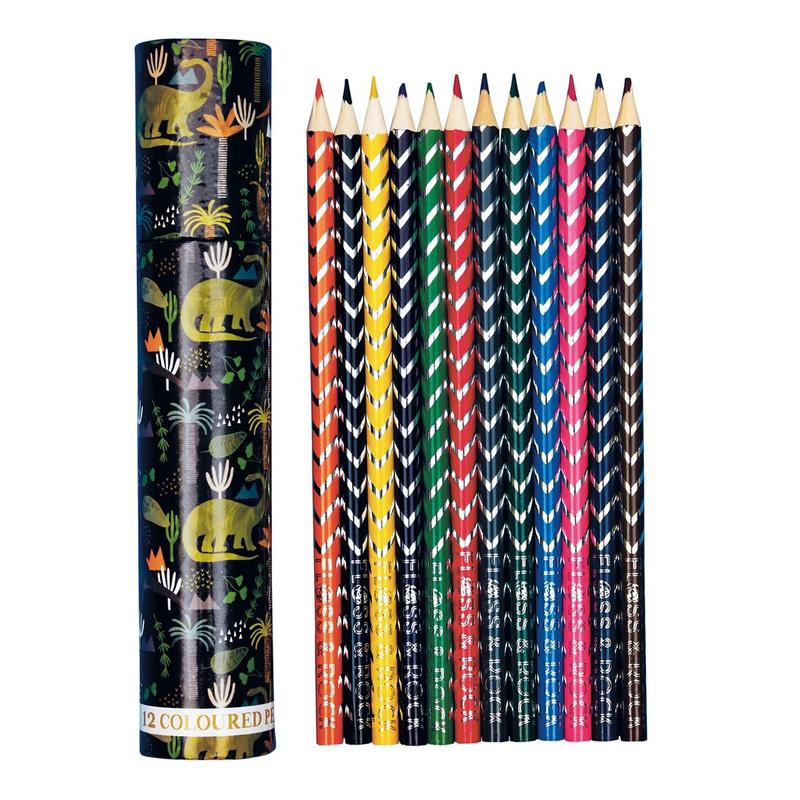 Pack of 12 Coloured Pencils Dinosaur 35P2477