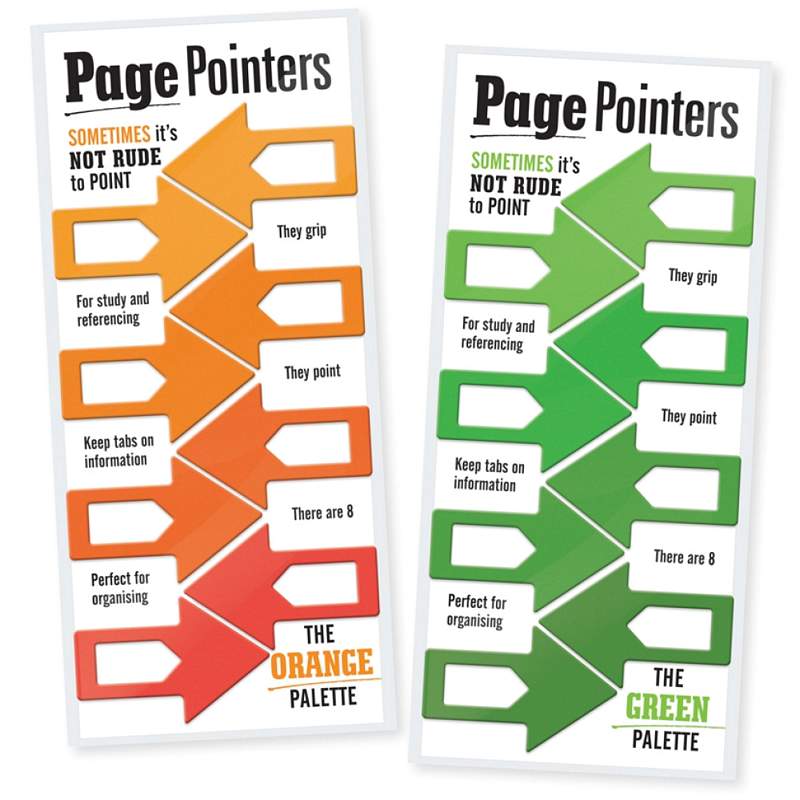 Page Pointers Orange & Green