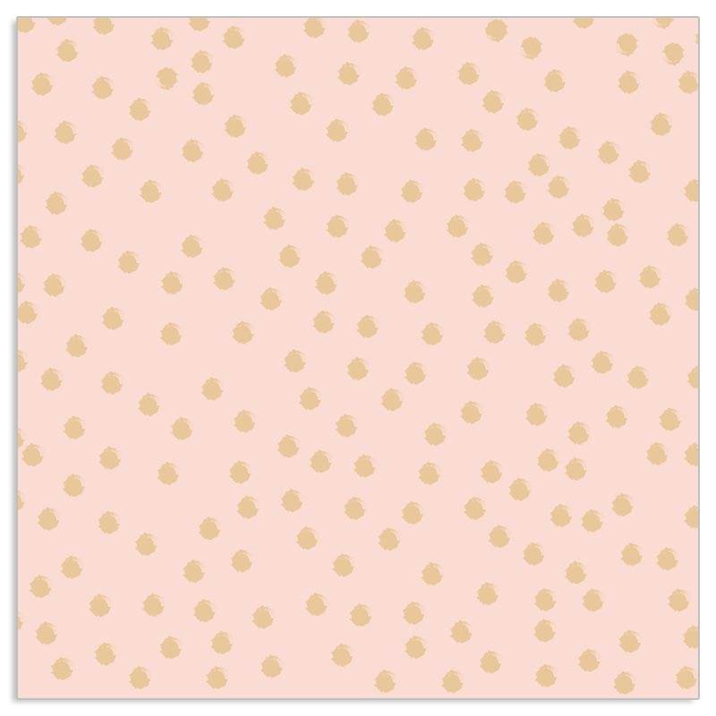 Paper Napkins Gold Dots on Pink 132242 front