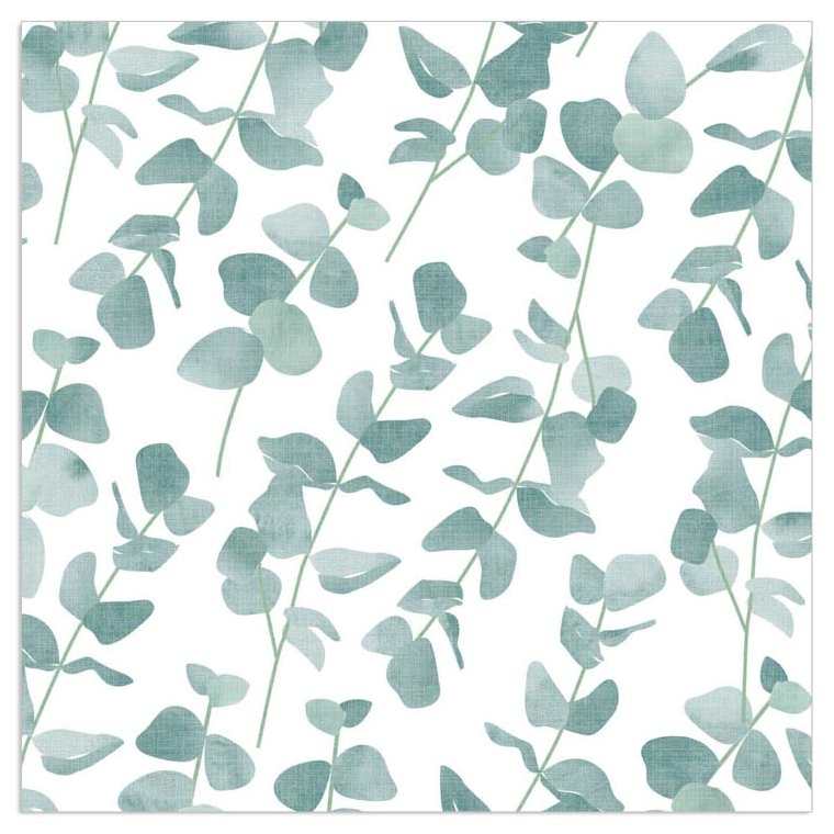 Paper Napkins Green Eucalyptus Leaves 132773 front