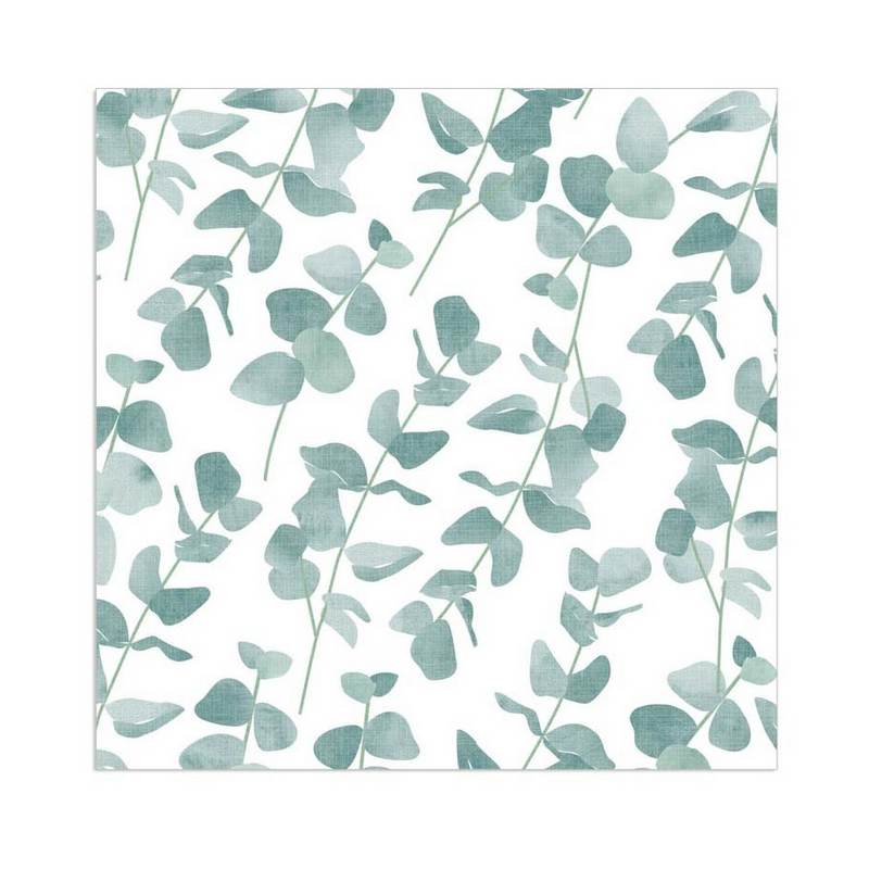 Paper Napkins Green Eucalyptus Leaves Small