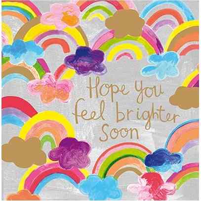 Paper Salad Greetings Card Hope You Feel Brighter Soon GD1743 front