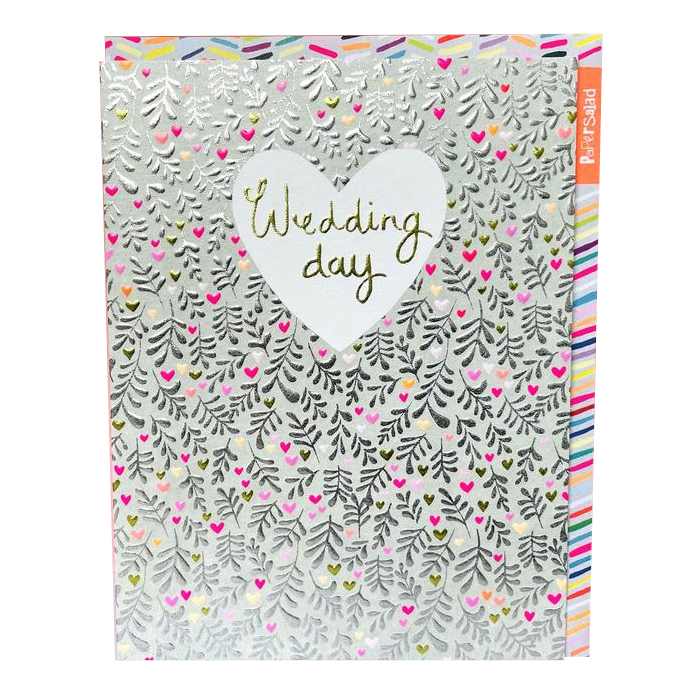 Paper Salad Greetings Card Wedding Day PX1905 front