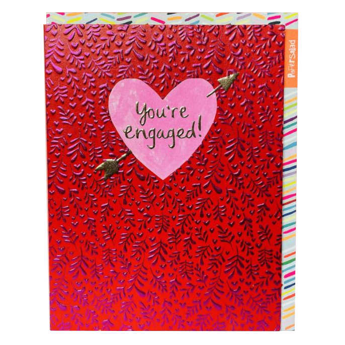 Paper Salad Greetings Card You're Engaged PX1904 front