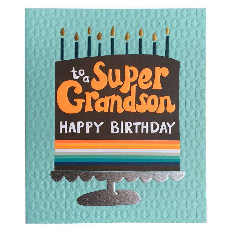 Paper Salad Greetings Cards To A Super Grandson Happy Birthday HD2071 main