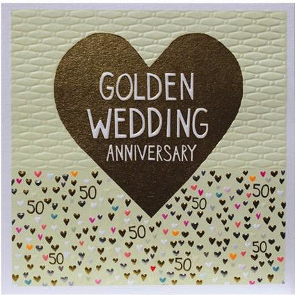 Paper Salad Publishing Golden Wedding Anniversary JJ1804 front