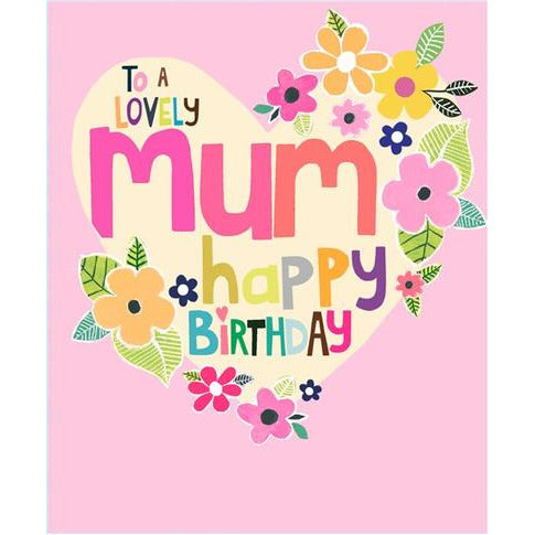 Paper Salad Publishing Happy Birthday To A Lovely Mum Card HD2054 front